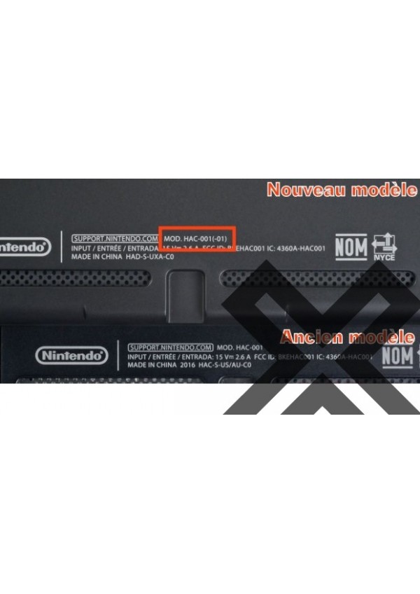Console Nintendo Switch - Joy-Con Rouge & Bleu (Neon Joy-Con)  Modèle 2019 HAC-001(-01)